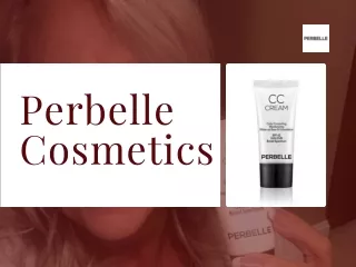Conceal Blemishes and Get a Flawless, Even Complexion with Perbelle CCCream