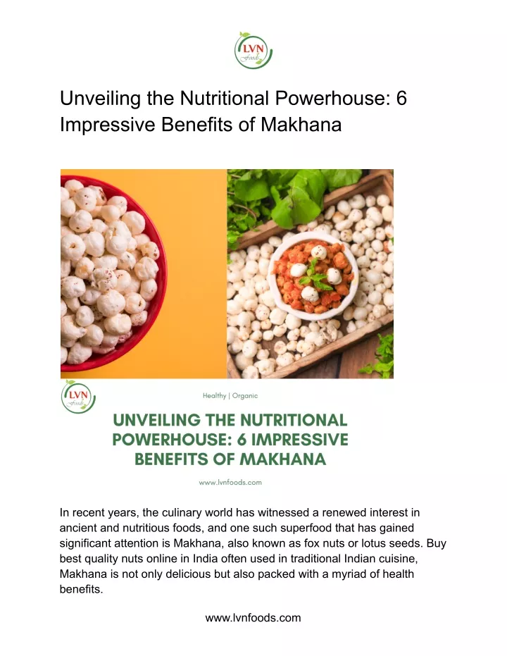 unveiling the nutritional powerhouse 6 impressive