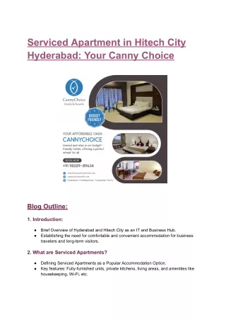 Serviced Apartment in Hitech City Hyderabad_ Your Canny Choice (1)
