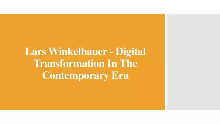 lars winkelbauer digital transformation in the contemporary era