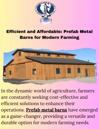 efficient and affordable prefab metal barns