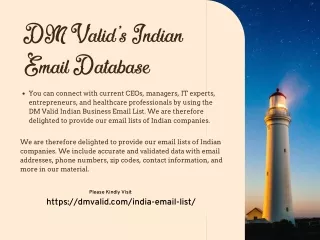 Exclusive Indian Email Database