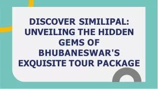 Best Similipal tour and travel packages in bhubaneswar Krishpyangel Holidays