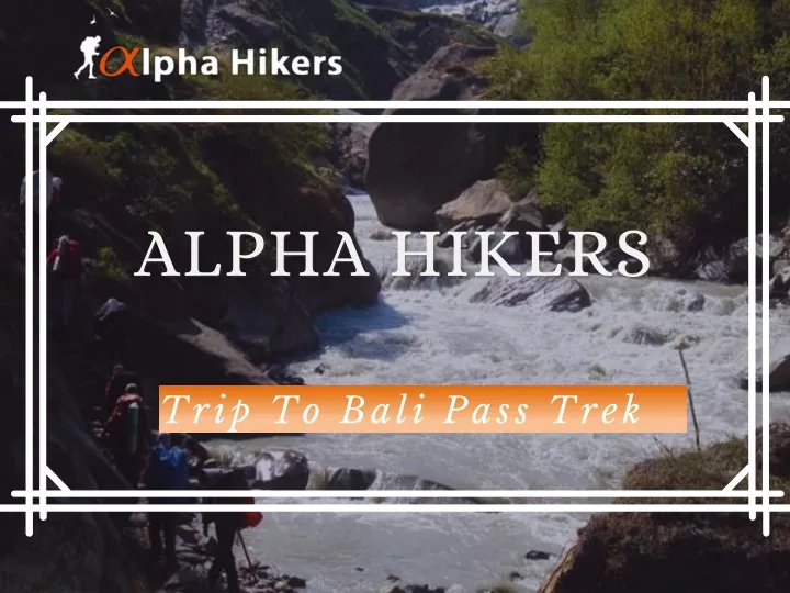alpha hikers
