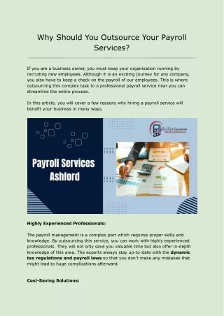 Why Should You Outsource Your Payroll Services?