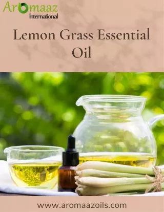 How to Use Lemon Grass Essential Oil - Aromaaz Oils