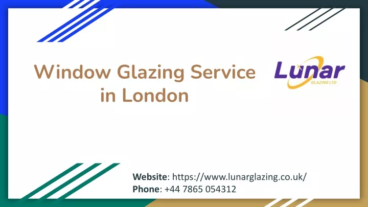 window glazing service in london