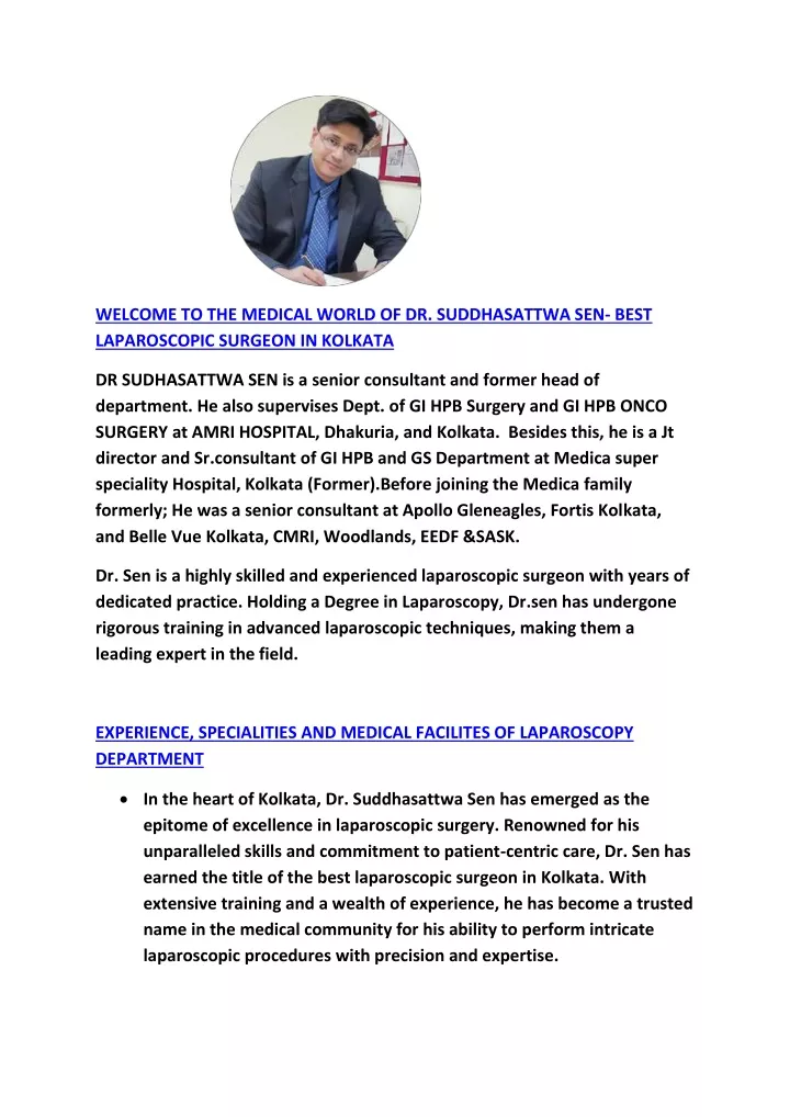 welcome to the medical world of dr suddhasattwa