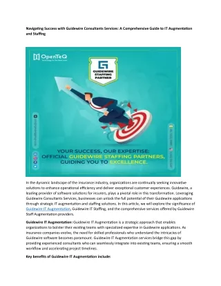 navigating success with guidewire consultants