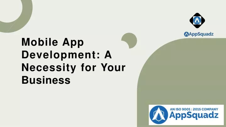 mobile app development a necessity for your