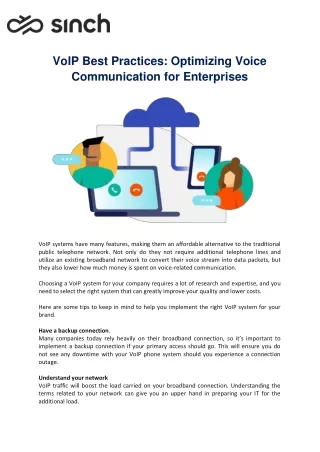 voip best practices optimizing voice