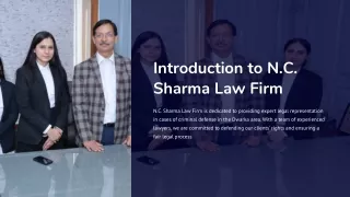 Criminal Defense Lawyer in Dwarka | N.C. Sharma Law Firm