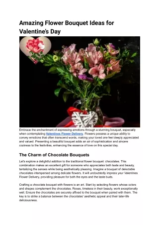 Amazing Flower Bouquet Ideas for Valentine’s Day