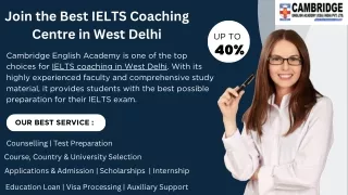 Best IELTS Coaching Centre in West Delhi