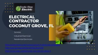 Electrical Contractor Located in Coconut Grove, FL