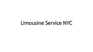 Limousine Service NYC