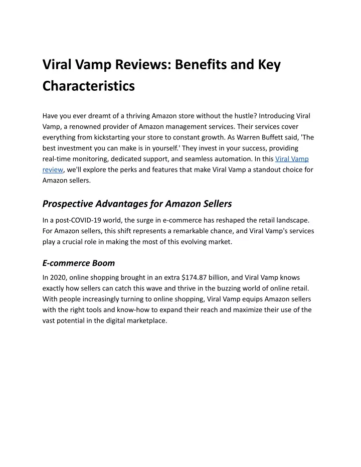 viral vamp reviews benefits