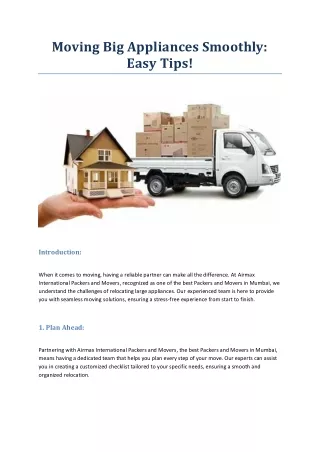moving big appliances smoothly easy tips