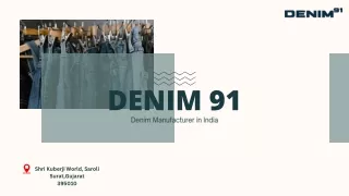 Denim manufacturer in India