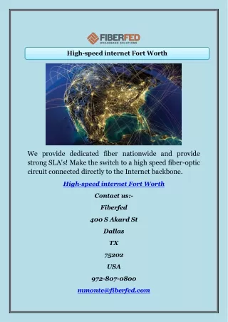 High-speed internet Fort Worth