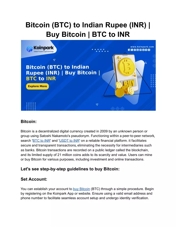 bitcoin btc to indian rupee inr buy bitcoin
