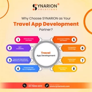 Why Choose SYNARION as Your Travel App Development Partner