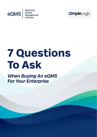 Question to Ask before buying QMS Software