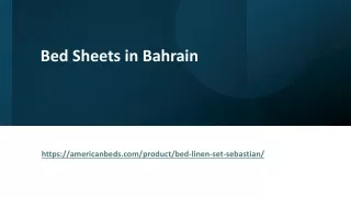 Bed Sheets in Bahrain