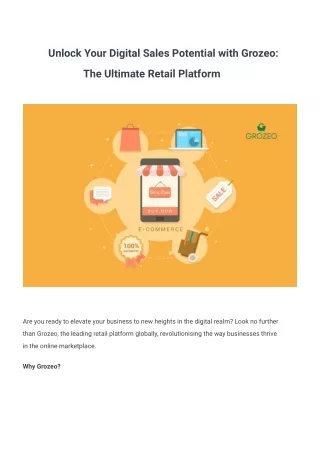 unlock your digital sales potential with grozeo
