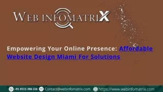 Empowering Your Online Presence Affordable Website Design Miami For Solutions