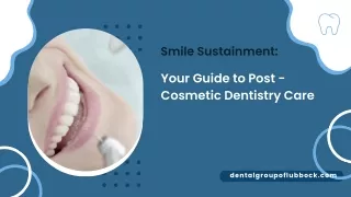 Nurturing Your Beautiful Cosmetic Dentistry Results