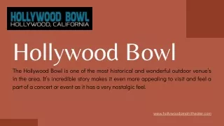 Hollywood Bowl Tickets