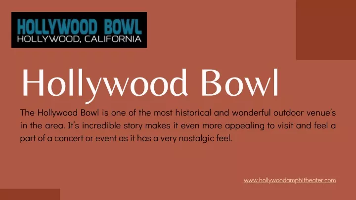 hollywood bowl the hollywood bowl