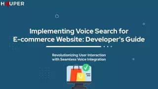 Implementing Voice Search for E-commerce Website Developer's Guide