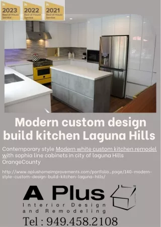 Modern custom design build kitchen Laguna Hills