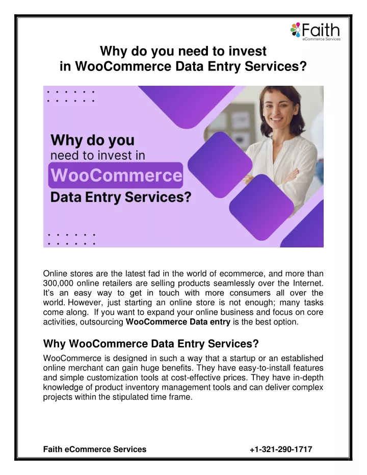 why do you need to invest in woocommerce data