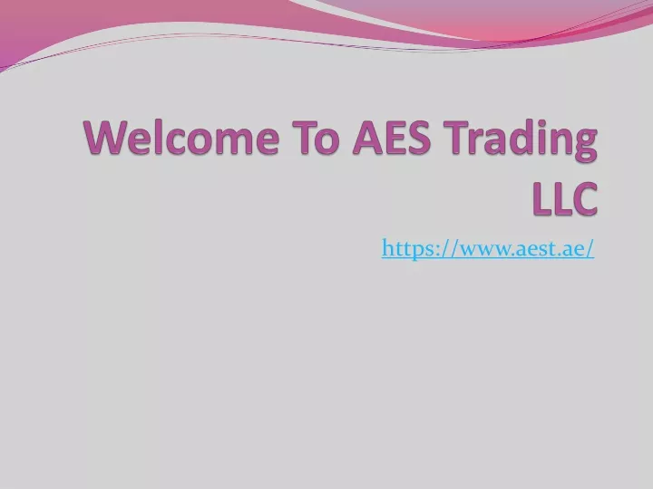 welcome to aes trading llc