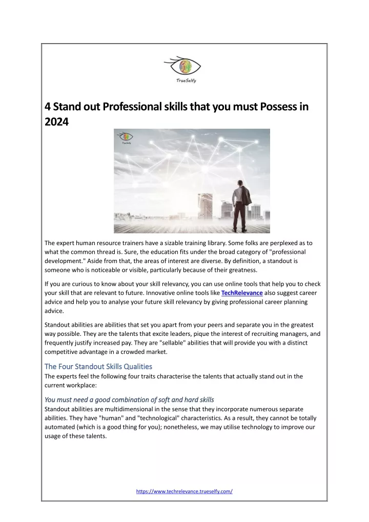 4standoutprofessionalskillsthatyoumustpossessin