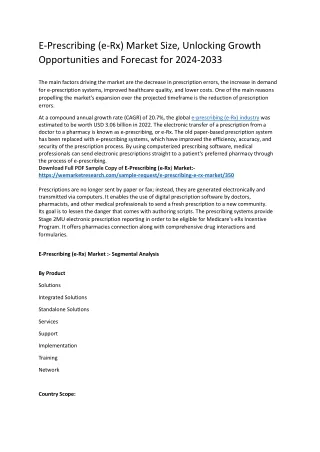 e prescribing e rx market size unlocking growth