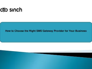 How to Choose the Right SMS Gateway Provider for Your Business