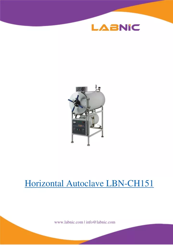 horizontal autoclave lbn ch151