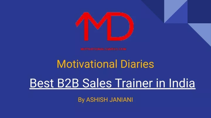 motivational diaries best b2b sales trainer
