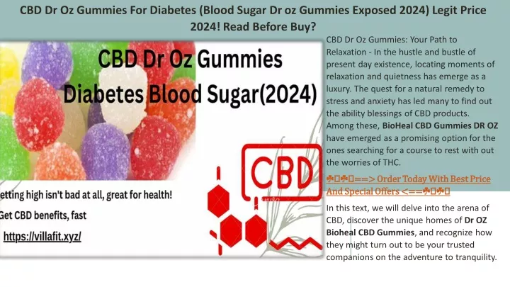 cbd dr oz gummies for diabetes blood sugar