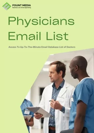 Physicians Email List - FountMedia