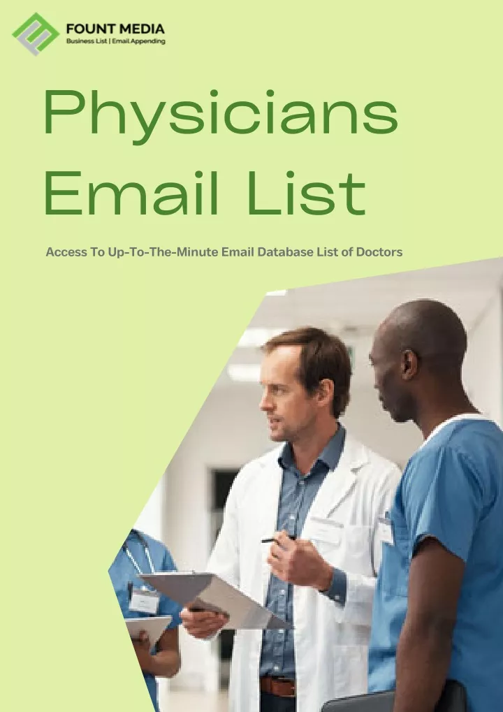 physicians email list