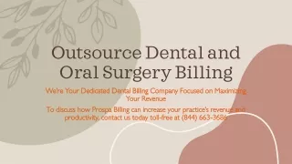 outsource dental and oral surgery billing