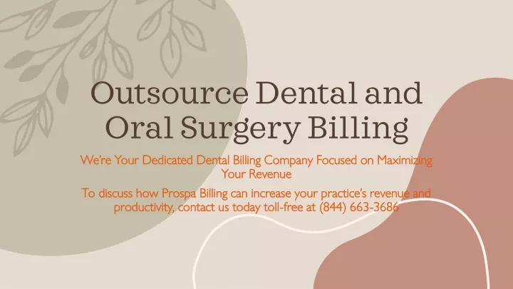 outsource dental and oral surgery billing