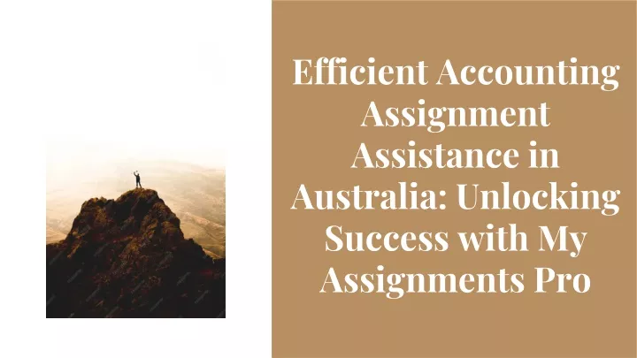 efficient accounting assignment assistance