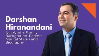 darshan hiranandani