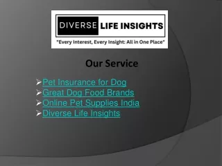 Pet Insurance for Dog